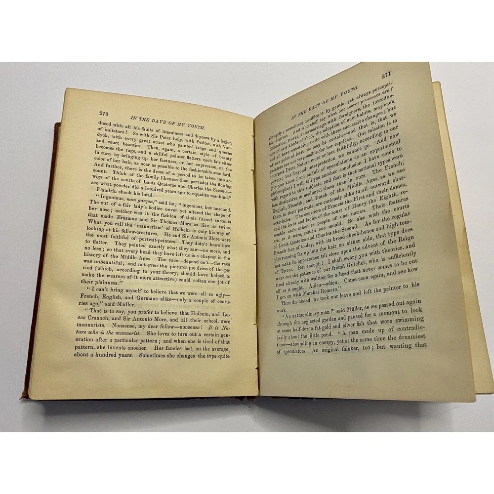 In The Days Of‎ My Youth A Novel By Amelia Edwards Antique 1874